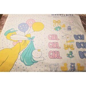 Baby Birth Announcement Banner Appliques & More Cut & Sew Princess Fabrics